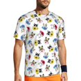 thumbnail image 1 of Rocae French Bulldog With Coffee Cup for Men's Mesh Quick-Dry Short Sleeve Workout T-Shirt,Mens Crew Neck Tee Lightweight Soft Classic T Shirts X-Large, 1 of 1