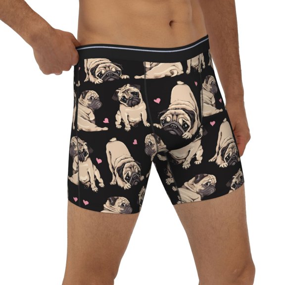 Rocae French Bulldog for Stretch Moisture-Wicking Underwear,Men's Underwear Boxer Briefs Small