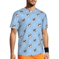 thumbnail image 1 of Rocae French Bulldog2 for Men's Mesh Quick-Dry Short Sleeve Workout T-Shirt,Mens Crew Neck Tee Lightweight Soft Classic T Shirts XX-Large, 1 of 9