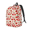 thumbnail image 1 of Rocae Fresh Red Tomato for Durable Canvas Backpack Leisure Large Bag Travel Rucksack Multi-function Backpack Small, 1 of 8