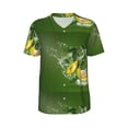thumbnail image 1 of Rocae Friut Avocado for Breathable Men's Baseball T-Shirt Fashionable Casual Baseball Jersey, Moisture-wicking Sportswear 3X-Large, 1 of 9