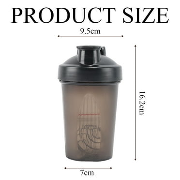 Shaker Bottle for Protein Powder w. Classic Loop Top & BPA free,Secure Screw-On Lid, Stay Open Flip Cap,BPA Free-16oz-400ML