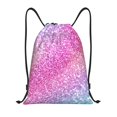 thumbnail image 1 of Rocae Fun Rainbow Pink for Gym Bag Drawstring Bags Gym Backpack for Gym, Travel, Sports, Swimming, Beach-Small, 1 of 6