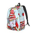 thumbnail image 1 of Rocae Funny Christmas Gnome for Durable Canvas Backpack Leisure Large Bag Travel Rucksack Multi-function Backpack Small, 1 of 8