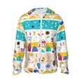 thumbnail image 1 of Rocae Funny Farm Print Breathable Sun Protection Hoodie Quick-Dry Lightweight Long Sleeve Hoodie Unisex Running Sports Shirt Small, 1 of 9