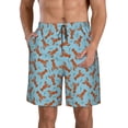thumbnail image 1 of Rocae Funny Lobsters for Men's Beach Shorts Casual Elastic Waist Drawstring Summer Beach Shorts,S-3XL-3X-Large, 1 of 6