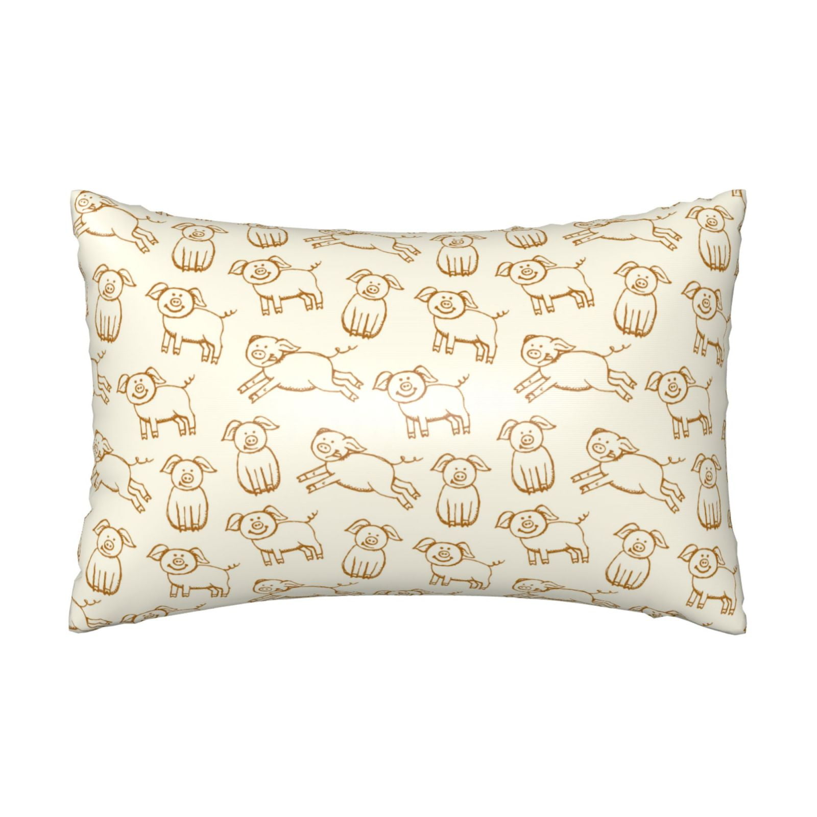 Rocae Funny Pigs for Satin Pillowcase 20x30 Inches for Hair and Skin