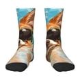 thumbnail image 1 of Rocae Funny Swimming Chihuahua for Girls Boys Crew Socks,Children's Socks, Kids Socks, Toddler Socks: Daily Wear with Kids School Uniform, 1 of 5
