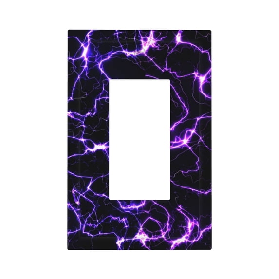 Rocae Galaxy Lightning for Decorator Light Switch or Receptacle Outlet Wall Plate,Polycarbonate Thermoplastic-Style U
