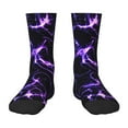 thumbnail image 1 of Rocae Galaxy Lightning for Girls Boys Crew Socks,Children's Socks, Kids Socks, Toddler Socks: Daily Wear with Kids School Uniform, 1 of 5