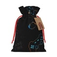 thumbnail image 1 of Rocae Game Time for Christmas Drawstring Linen Gift Bag with Drawstrings Treat Bag Goody Present Bags for Christmas Party Favor-Small, 1 of 9