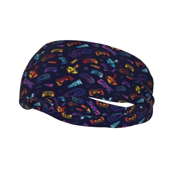Rocae Games for Sweatbands Sports Headband for Men and Women,Fashion Sweat Bands Headbands for Running,Cycling,Football, Yoga, Fitness