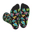 thumbnail image 1 of Rocae Geometric Dinosaur for Adult Socks Casual Athletic Stretchy Loose Socks for Women Men Non-Slip Middle Tube Socks, 1 of 7