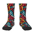 thumbnail image 1 of Rocae Geometry for Girls Boys Crew Socks,Children's Socks, Kids Socks, Toddler Socks: Daily Wear with Kids School Uniform, 1 of 5