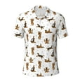 thumbnail image 1 of Rocae German Shepherd Dog for Men's Short Sleeve Polo Shirt, Quick Drying Performance Moisture Wicking Sports Men's Golf Shirt 3X-Large, 1 of 9