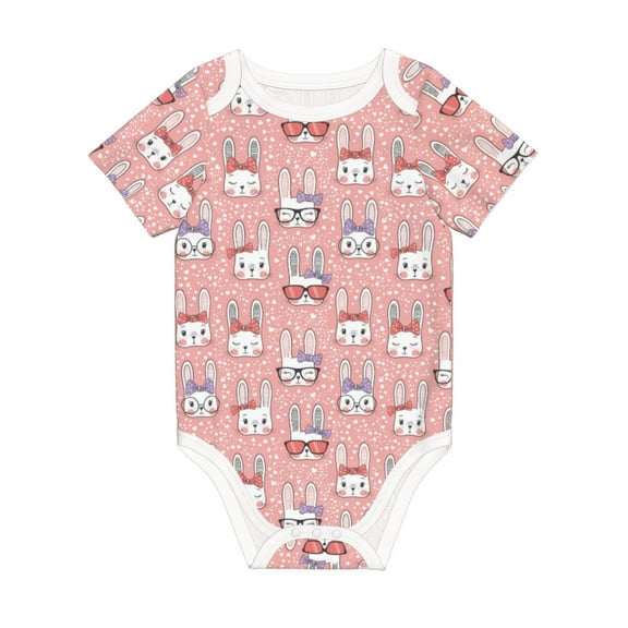 Rocae Girl Rabbit for Baby Climbing Clothes Soft Baby Romper for Active Infants Comfortable and Breathable Crawling Jumpsuit Unisex Baby Outfit 9M