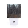 thumbnail image 1 of Rocae Gloomy Mansion Forest Scene for 0.5W Plug in Night Light, Dusk to Dawn, Bright Nightlight Auto-On/Off-US, 1 of 7
