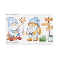 thumbnail image 1 of Rocae Gnome Camping Fishing Printed Heat Resistant Place Mats,Classic Hemstitch Cloth Fabric Placemats Imitation Linen Place Mat Table Mats 18x12 inch, 1 of 5