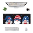 thumbnail image 1 of Rocae Gnome Independence Day for Gaming Mouse Pad, Mouse Pad Large, Office Computer Keyboard Mousepad, Keyboard and Mouse Pad with Stitched Edges,31.5 x 11.8 in, 1 of 5
