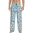 thumbnail image 1 of Rocae Gnome Pool Party Mens Pajama Pants Pj Pants Mens Lounge Pants-Large, 1 of 6