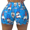 thumbnail image 1 of Rocae Gnomes in USA for Women's Quick-Dry Running Shorts,Ladies Active Athletic Apparel Yoga Workout Gym Running Volleyball Spandex Shorts Small, 1 of 9