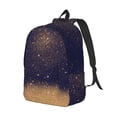 thumbnail image 1 of Rocae Gold Black Glitter for Durable Canvas Backpack Leisure Large Bag Travel Rucksack Multi-function Backpack Small, 1 of 8