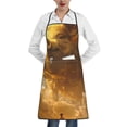 thumbnail image 1 of Rocae Golden Pig Cloud Fantasy for Kitchen Aprons for Women Adjustable Cooking Kitchen Chef Apron for Men with Pockets, 1 of 7