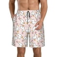 thumbnail image 1 of Rocae Goose Queen for Men's Beach Shorts Casual Elastic Waist Drawstring Summer Beach Shorts,S-3XL-3X-Large, 1 of 6