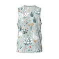 thumbnail image 1 of Rocae Goose and Doodle Flowers for Men's Basketball Jersey Lightweight and Breathable Athletic Tank Top,Quick-Drying Sports Jersey, 1 of 9