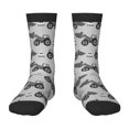 thumbnail image 1 of Rocae Gray Tractor for Girls Boys Crew Socks,Children's Socks, Kids Socks, Toddler Socks: Daily Wear with Kids School Uniform, 1 of 5