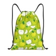 thumbnail image 1 of Rocae Green Apple for Gym Bag Drawstring Bags Gym Backpack for Gym, Travel, Sports, Swimming, Beach-Small, 1 of 6