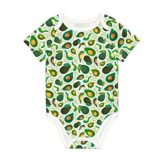 Rocae Green Avocado (2) for Baby Climbing Clothes Soft Baby Romper for Active Infants Comfortable and Breathable Crawling Jumpsuit Unisex Baby Outfit 18 Months