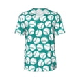 thumbnail image 1 of Rocae Green Baseball for Breathable Men's Baseball T-Shirt Fashionable Casual Baseball Jersey, Moisture-wicking Sportswear Medium, 1 of 9