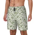 thumbnail image 1 of Rocae Green Rabbit for Men's Swim Trunks Quick Dry With Two Side Pockets and One Lined Patch Pocket3X-Large, 1 of 9