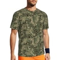 thumbnail image 1 of Rocae Green Snake Skin for Men's Mesh Quick-Dry Short Sleeve Workout T-Shirt,Mens Crew Neck Tee Lightweight Soft Classic T Shirts X-Small, 1 of 9