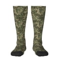 thumbnail image 1 of Rocae Green Snake Skin for Novelty Casual compression Socks For Women Men Contrast Color Stockings, 1 of 6