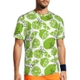thumbnail image 1 of Rocae Green Various Lemons for Men's Mesh Quick-Dry Short Sleeve Workout T-Shirt,Mens Crew Neck Tee Lightweight Soft Classic T Shirts 6X-Large, 1 of 9