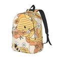 thumbnail image 1 of Rocae Groovy Floral for Durable Canvas Backpack Leisure Large Bag Travel Rucksack Multi-function Backpack Medium, 1 of 8