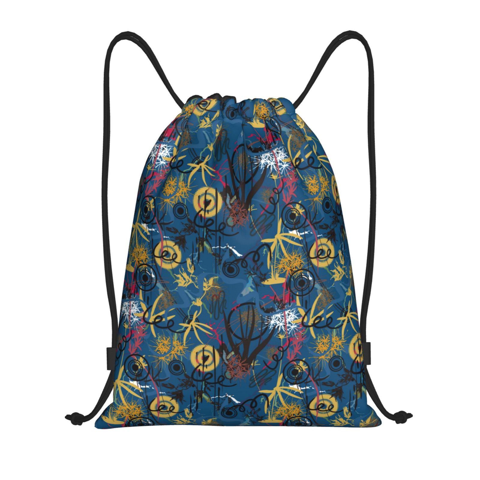 Rocae Halloween Elements for Gym Bag Drawstring Bags Gym Backpack for ...