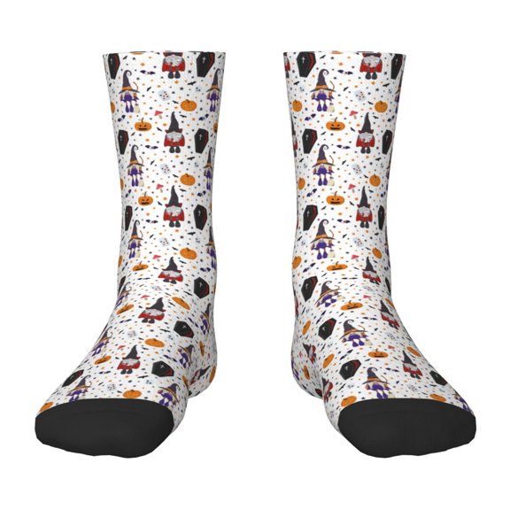 Rocae Halloween Gnome for Girls Boys Crew Socks,Children's Socks, Kids Socks, Toddler Socks: Daily Wear with Kids School Uniform