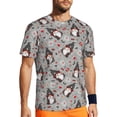 thumbnail image 1 of Rocae Halloween Gnome for Men's Mesh Quick-Dry Short Sleeve Workout T-Shirt,Mens Crew Neck Tee Lightweight Soft Classic T Shirts 6X-Large, 1 of 9