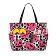 thumbnail image 1 of Rocae Halloween Pumpkins for Large Women's Waterproof Beach Bag Tote with 7 Pockets Pool Bag for Travel Gym Vacation, 1 of 1
