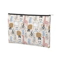 thumbnail image 1 of Rocae Hand Drawn Animals for Cosmetic Bags for Women Paper Reusable Cosmetic Bag Travel Toiletry Organizer Capacity Multipurpose Zipper Pouch, 1 of 8