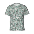 thumbnail image 1 of Rocae Hand Drawn Chickens for Men's Moisture-Wicking Crew Tee - T-Shirt for Sports, Outdoor Activities, and Casual WearLarge, 1 of 9