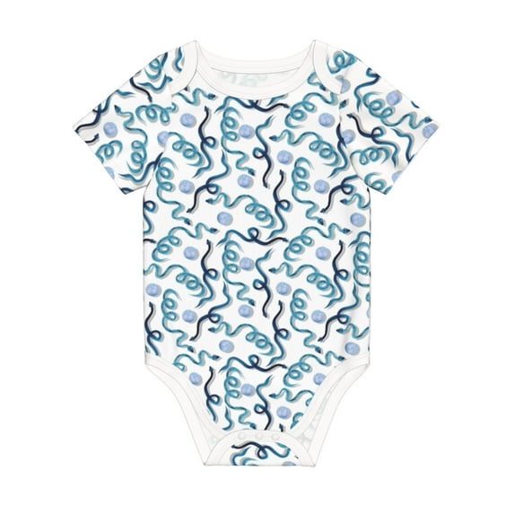 Rocae Hand Drawn Snake for Baby Climbing Clothes Soft Baby Romper for Active Infants Comfortable and Breathable Crawling Jumpsuit Unisex Baby Outfit 12 Months