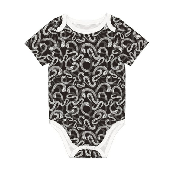 Rocae Hand Drawn Snake for Baby Climbing Clothes Soft Baby Romper for Active Infants Comfortable and Breathable Crawling Jumpsuit Unisex Baby Outfit 18 Months
