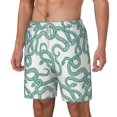 thumbnail image 1 of Rocae Hand Drawn Snake for Men's Swim Trunks Quick Dry With Two Side Pockets and One Lined Patch PocketSmall, 1 of 9