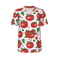 thumbnail image 1 of Rocae Hand Drawn Tomatoes for Breathable Men's Baseball T-Shirt Fashionable Casual Baseball Jersey, Moisture-wicking Sportswear Large, 1 of 1