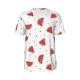 thumbnail image 1 of Rocae Hand Drawn Watermelon for Breathable Men's Baseball T-Shirt Fashionable Casual Baseball Jersey, Moisture-wicking Sportswear 4X-Large, 1 of 9