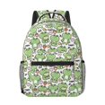 thumbnail image 1 of Rocae Happy Frogs for Comfortable Student Backpack - Lightweight ,Durable School Bag Ideal for Middle School, High School, and College, 1 of 6